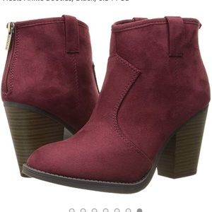 Maroon Booties